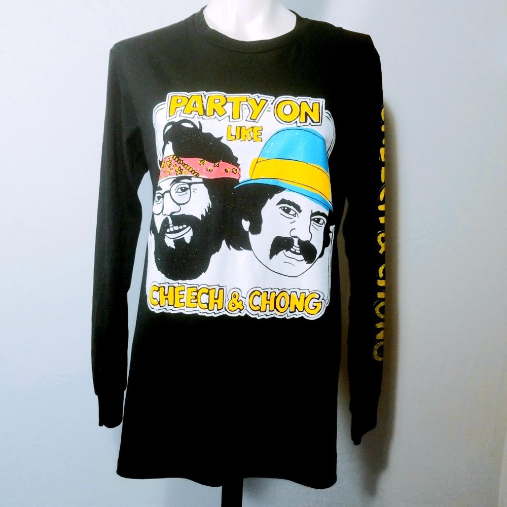 Cheech & Chong Black Long Sleeve T Shirt